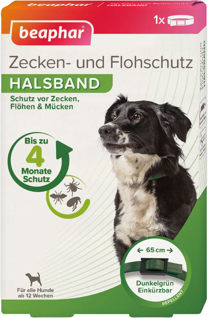 beaphar Zecken- und Flohschutz Halsband für Hunde
